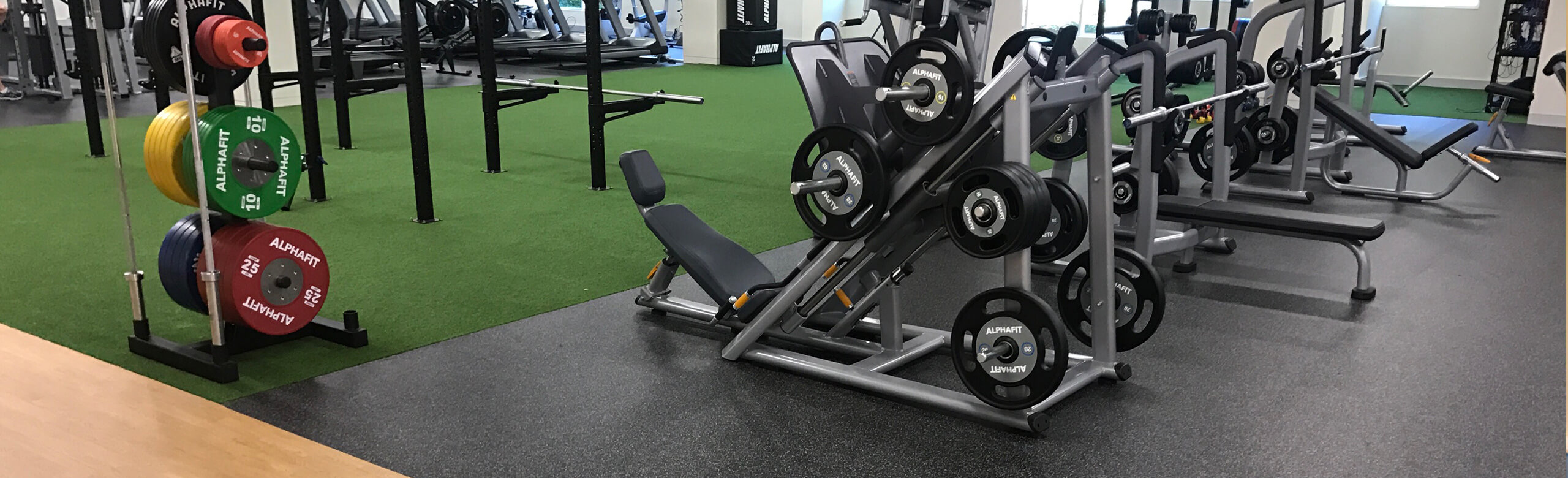gym flooring spot areas