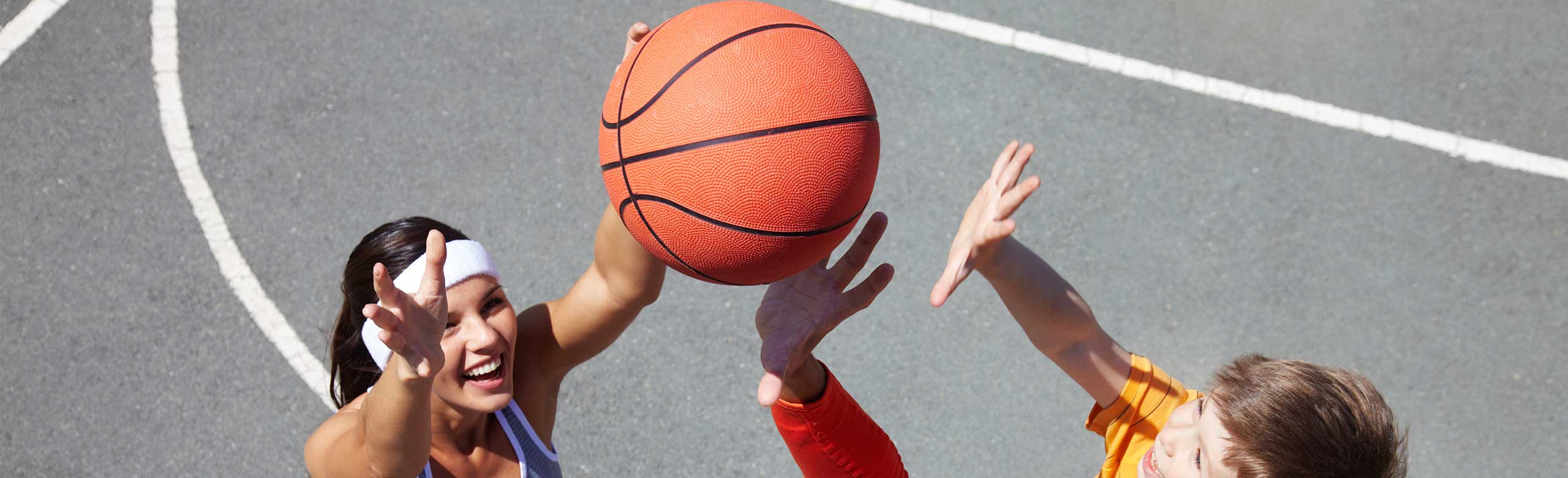 multipurpose court flooring, People play basketball and laugh