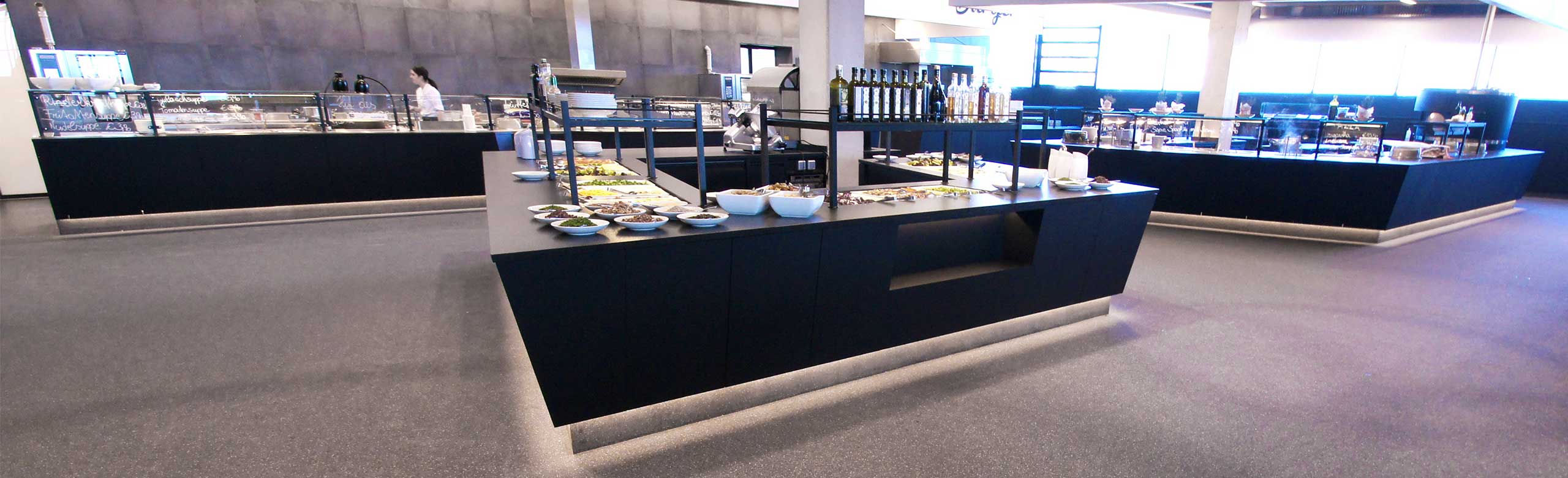 hospitality flooring restaurant buffet area
